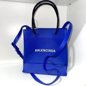 Balenciaga Leather XXS Shopper Tote Top Handle & Crossbody